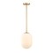 Designers Fountain Noor 60 Watt 1-Light Brushed Gold Modern Pendant Light with Etched Opal Glass Shade D324M-8P-BG - alternate 5